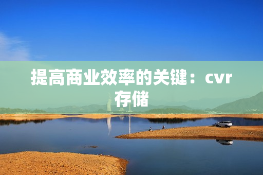 提高商業效率的關鍵：cvr存儲
