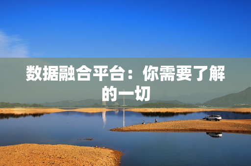 數據融合平臺：你需要了解的一切