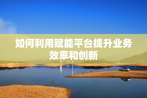 如何利用賦能平臺提升業務效率和創新